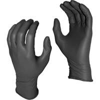 Gants jetables Grease Monkey, Petit, Nitrile, 5 mils, Sans poudre, Noir NTL Industrial