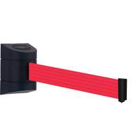 TensaBarrier<sup>®</sup> Wall Mounted Unit, Plastic, Screw Mount, 30', Red Tape SGP301 | NTL Industrial