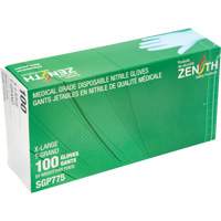 Puncture-Resistant Medical-Grade Disposable Gloves, X-Large, Nitrile, 4.5-mil, Powder-Free, Blue, Class 2 NTL Industrial