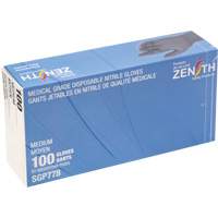 Gants jetables de calibre m&eacute;dical r&eacute;sistants &agrave; la perforation, Moyen, Nitrile, 5 mils, Sans poudre, Noir, Classe 2 NTL Industrial