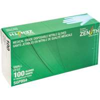 Puncture-Resistant Medical-Grade Disposable Gloves, Small, Nitrile, 3.5-mil, Powder-Free, Blue, Class 2 NTL Industrial