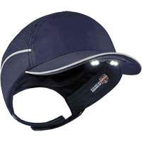 Skullerz<sup>®</sup> 8965 Lightweight Bump Cap Hat with LED Lighting, Navy Blue SGQ309 | NTL Industrial
