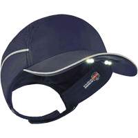 Skullerz<sup>®</sup> 8965 Lightweight Bump Cap Hat with LED Lighting, Navy Blue SGQ310 | NTL Industrial