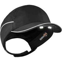 Skullerz<sup>®</sup> 8965 Lightweight Bump Cap Hat with LED Lighting, Black SGQ316 | NTL Industrial