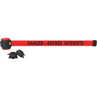 Wall Mount Barrier, Plastic, Magnetic Mount, 30', Red Tape SGQ810 | NTL Industrial