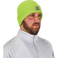 N-Ferno&reg; Rib Knit Beanie Hat, One Size, High-Visibility Lime Green NTL Industrial