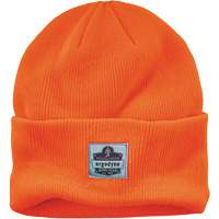 N-Ferno&reg; Rib Knit Beanie Hat, One Size, Orange NTL Industrial