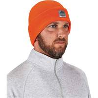 N-Ferno&reg; Rib Knit Beanie Hat, One Size, Orange NTL Industrial