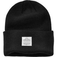 N-Ferno&reg; Rib Knit Beanie Hat, One Size, Black NTL Industrial