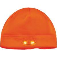 N-Ferno&reg; Skull Cap Beanie Hat with LED Lights, One Size, Black NTL Industrial