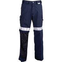 All-Season High Visibility Ventilated Pants, Poly-Cotton, 26, Navy Blue NTL Industrial