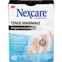 Pansements imperm&eacute;ables &agrave; tenue maximale Nexcare, Assorti, Plastique, St&eacute;rile NTL Industrial