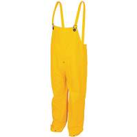 Classic Series Bib Rain Pants, Large, Polyester/PVC, Yellow SGS989 | NTL Industrial