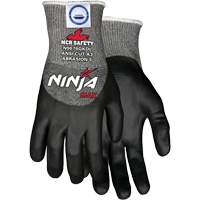 Gants r&eacute;sistant aux coupures Max Ninja, Taille Moyen, Calibre 10, Rev&ecirc;tement Bipolym&egrave;re, Enveloppe en Dyneema, ASTM ANSI niveau A3 NTL Industrial