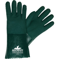 Gants r&eacute;sistants aux produits chimiques, Taille Grand, 14" lo, PVC, Doublure en Jersey NTL Industrial