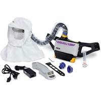 Versaflo™ Powered Air Purifying Respirator Easy Clean Kit, Loose Fitting Hood & Faceshield, Lithium-Ion Battery SGU317 | NTL Industrial