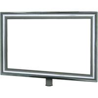 Heavy-Duty Horizontal Sign Holder for Classic Posts, Polished Chrome SGU833 | NTL Industrial