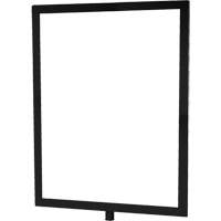 Heavy-Duty Vertical Sign Holder for Classic Posts, Black SGU841 | NTL Industrial