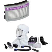 Versaflo™ Easy Clean PAPR Kit, Loose Fitting Hood & Faceshield, Lithium-Ion Battery SGV307 | NTL Industrial