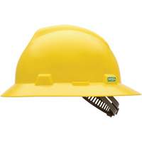 V-Gard&reg; Slotted Full-Brim Hardhat, Pinlock Suspension, Non-Vented NTL Industrial