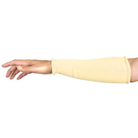 Contender Cut-Resistant Composite-Knit Sleeves, Aramid, 18", ASTM ANSI Level A5, Yellow NTL Industrial