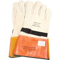 Leather Protector Gloves with Strap, Size 8, 12" L SGV615 | NTL Industrial