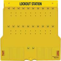 Trilingual Covered Lock Station, None Padlocks, 20 Padlock Capacity, Padlocks Not Included SGW125 | NTL Industrial