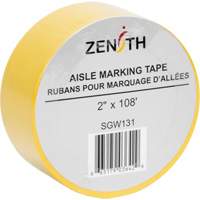 Aisle Marking Tape, 2" x 108', PVC, Yellow NTL Industrial