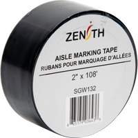 Aisle Marking Tape, 2" x 108', PVC, Black SGW132 | NTL Industrial
