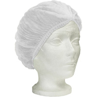 Ronco Care™ Pleated Bouffant Cap, Polypropylene, 24", White SGW440 | NTL Industrial