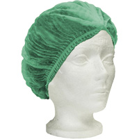 Ronco Care™ Pleated Bouffant Cap, Polypropylene, 21", Green SGW445 | NTL Industrial