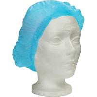 Ronco Care™ Pleated Bouffant Cap, Polypropylene, 24", Blue SGW446 | NTL Industrial