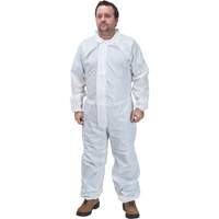 Premium Coveralls, Medium, White, Microporous NTL Industrial
