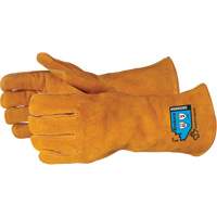 Gants de soudure de luxe r&eacute;sistants aux coupures Endura, Cuir de vache refendu, Taille Petit NTL Industrial