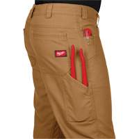 Pantalon de travail flexible et robuste, Poly-coton/Spandex, Khaki, Taille 32, Entrejambe 32 NTL Industrial