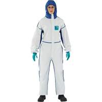 Combinaisons 3 pi&egrave;ces 1800 AlphaTec confortable, Grand, Bleu/Blanc, Microporeux/SMS NTL Industrial