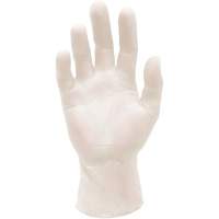 Gants d'examen m&eacute;dical synth&eacute;tiques extensibles, Grand, Vinyle, 5 mils, Sans poudre, Blanc, Classe 2 NTL Industrial