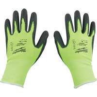 Gants &agrave; haute visibilit&eacute; enduits par trempage, Taille Petit, Calibre 15, Rev&ecirc;tement Polyur&eacute;thane, Enveloppe en Poly&eacute;thyl&egrave;ne, ASTM ANSI niveau A1 NTL Industrial