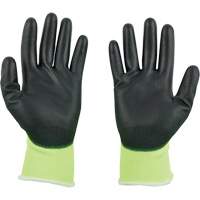 Gants &agrave; haute visibilit&eacute; enduits par trempage, Taille Petit, Calibre 15, Rev&ecirc;tement Polyur&eacute;thane, Enveloppe en Poly&eacute;thyl&egrave;ne, ASTM ANSI niveau A1 NTL Industrial