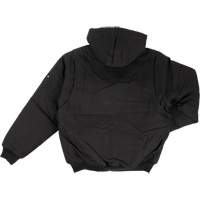 Blouson d'aviateur en toile lourde avec capuchon, Hommes, Moyen (grande taille), Noir NTL Industrial