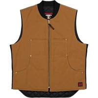 WV04 Moto Vest, Men's, Small, Brown NTL Industrial