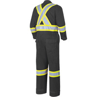 7702BK FR-Tech&reg; 88/12 FR Arc Rated Coveralls, Size 36, Black, 9.7 cal/cm² NTL Industrial