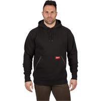 Heavy-Duty Pullover Hoodie, Men's, Small, Black NTL Industrial