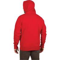Heavy-Duty Pullover Hoodie, Men's, Small, Red NTL Industrial