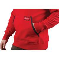 Heavy-Duty Pullover Hoodie, Men's, Small, Red NTL Industrial