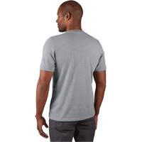 Hybrid Work Tee Shirt, Men's, Small, Grey NTL Industrial
