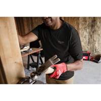 Hybrid Work Tee Shirt, Men's, Small, Black NTL Industrial