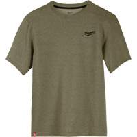 Hybrid Work Tee Shirt, Men's, Small, Green NTL Industrial
