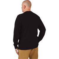 Hybrid Work Tee Shirt, Men's, Small, Black NTL Industrial
