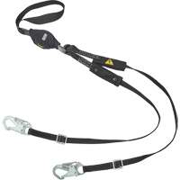 V-Series Utility Energy Absorbing Lanyard, 6', Snap Hook Center, Snap Hook Leg Ends, Nylon NTL Industrial
